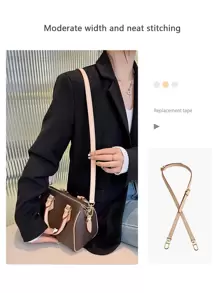 PU Bag Shoulder Strap Modification And Replacement Bag Accessories Suitable For Speed Red Edge Beige White Crossbody Shoulder Strap - Beige - View 10