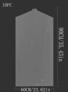 10pcs Transparent Disposable Garment Bags For Clothes Dust-Proof Cover For School,Office,Household,Travel,Bag,Organizer,Storage - Clear - View 2