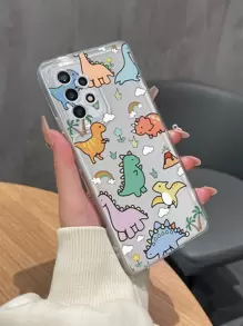 Cartoon Printed Soft Phone Case Compatible With Samsung Phone - Multicolor - View 1