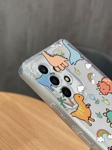 Cartoon Printed Soft Phone Case Compatible With Samsung Phone - Multicolor - View 4