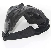 Máscara de calavera de guerrero de la muerte para fiesta, disfraz de mascarada, actuación en el escenario, accesorios de terror, máscara de Halloween para hombres - Negro - Ver 4