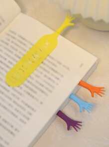 4入组/套隨機色DIY設計卡通書籤,畢業禮物創意紀念品字母夾 - 彩色 - 查看 1