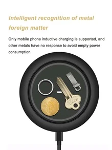 書桌快充無綫手機充電器 - 黑色 - 查看 4