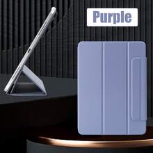 磁性保护壳兼容 iPad Mini6 iPad Air5/4 第 10 代 10.9 英寸 iPad Pro 11/12.9 英寸 1/2/3/4/5/6 代支持第二代铅笔充电，超薄平板电脑保护套 - 淺灰色 - 查看 1