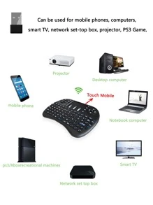 Mini Wireless Keyboard - Black - View 2