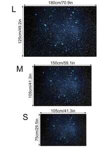 1入組宇宙星空閃亮星星背景布橫幅適合派對照相亭墻面裝飾 - 彩色 - 查看 5