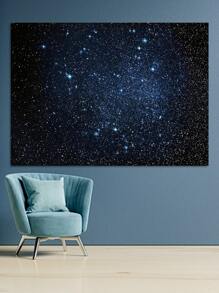 1入組宇宙星空閃亮星星背景布橫幅適合派對照相亭墻面裝飾 - 彩色 - 查看 3