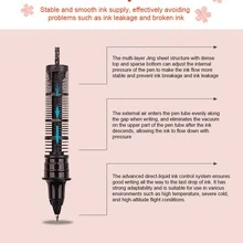 12colors/box Colorful Liquid Ink Ballpoint Pens, Neutral Pens - Apricot - View 8