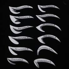 2pcs Eye Makeup Stencil Stickers And Eyeliner Brush Cosmetic Tools, Nine-tailed Fox Eye Shadow, Non-drying Eye Adhesive, Disposable Eye Liner Brush - Multicolor - View 6