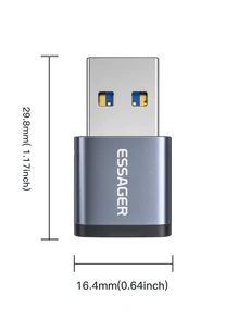 Essager 1 Set USB Type C OTG Adapter Type-C USB-C Male To USB 3.0 Female Converter For USBC OTG Connector