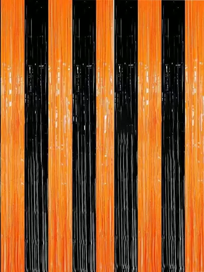 1 件/4 件多色串珠窗帘，节日派对背景墙场景氛围装饰，适合万圣节、圣诞节、生日派对，装饰背景窗帘