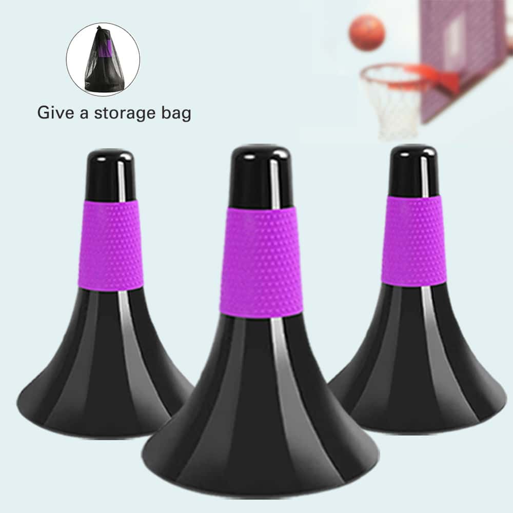 3pcs Basketball Air Horn Vuvuzela With Purple Cover - Purple - View 1