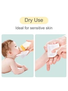 Bebé 100 piezas Almohadilla facial - Blanco - Ver 3