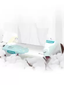 Bebé 100 piezas Almohadilla facial - Blanco - Ver 1