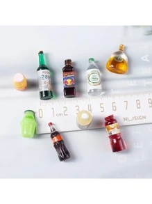 20pcs Resin Simulation Beer Beverage Bottles Creative DIY Material Three-Dimensional Mixing Best Gifts Birthday