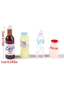 20pcs Resin Simulation Beer Beverage Bottles Creative DIY Material Three-Dimensional Mixing Best Gifts Birthday