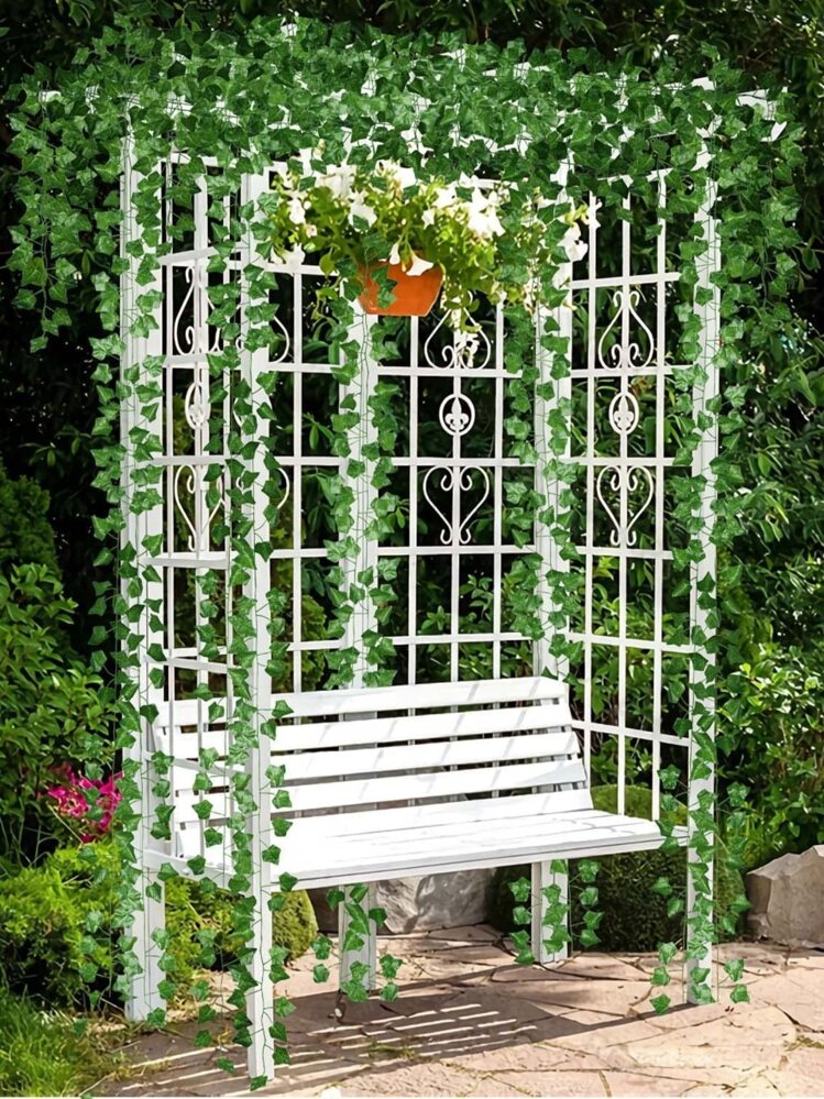 Hengda Ghirlanda Edera Artificiale 12 Pezzi X 2.4m Rampicanti Finte Arrampicanti Finti Ghirlanda Verde Fake Vines Foglie Tenda Edera Artificiale Per Nozze 67506453