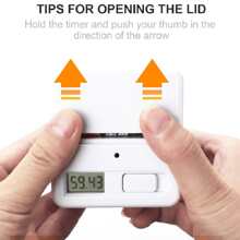 Creative Timer, Student Study Countdown Reminder For Exam Question, Time Management, Mini Timer - Blue - View 5