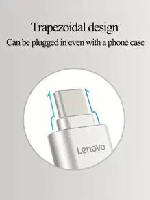 Lenovo 聯想微SD卡讀卡器,USBC至SD卡讀卡器,Type CTf存儲卡讀者帶USBC至USB適配器,USBOTG讀卡器適用於手提電腦,MacBook,星系手機和 - 銀色 - 查看 7
