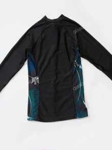 Traje de baño deportivo para mujer con prendas separadas para la playa, set de 5 piezas que incluye top de manga larga, pantalones, chaleco, shorts y sujetador para el verano