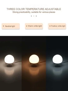 Makeup Mirror Light Usb Three-tone Dimmable Led Bulb For Vanity Mirror With Beauty Enhancing Function - White - View 2