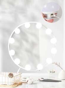 Makeup Mirror Light Usb Three-tone Dimmable Led Bulb For Vanity Mirror With Beauty Enhancing Function - White - View 4
