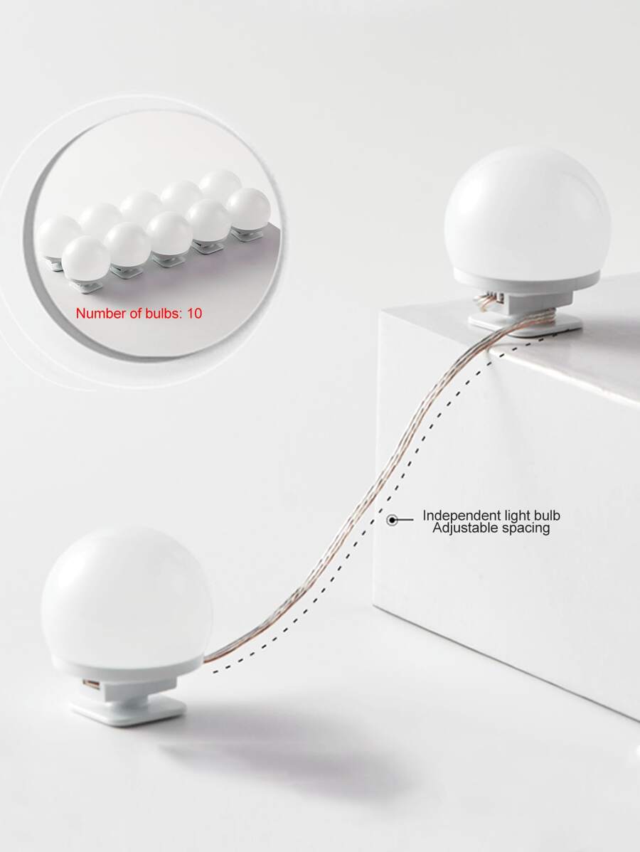 Makeup Mirror Light Usb Threetone Dimmable Led Bulb For Vanity Mirror