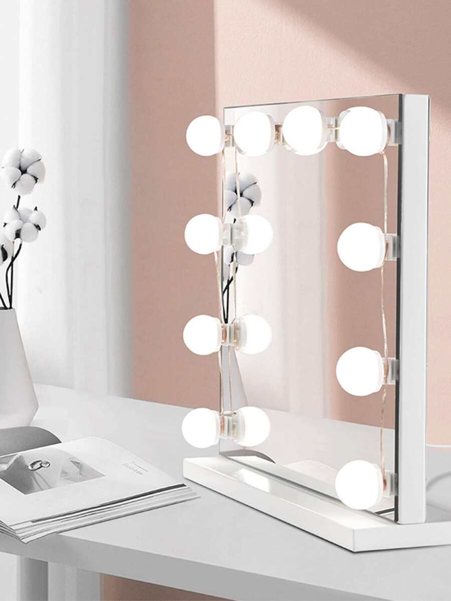Makeup Mirror Light Usb Three-tone Dimmable Led Bulb For Vanity Mirror With Beauty Enhancing Function - White - View 1