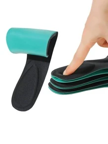 Zapatos de tacón bajo con punta en punta brillante en color negro de talla grande para mujer, zapatos de trabajo cómodos y elegantes - Negro - Ver 8