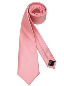 Light Pink Tie, Pocket Square And Tie Clip Set - Baby Pink - View 3
