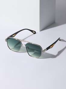 1 Cặp kính mát tròng kính chuyển màu khung kim loại hỗn hợp bằng polycarbonate chống vỡ cho nam, phong cách đường phố thích hợp cho kỳ nghỉ, ngoài trời, bãi biển, đi làm, thời trang du lịch cổ điển cổ điển (bao gồm dây đeo, hộp đựng, vải) - Nhiều màu - Xem 2