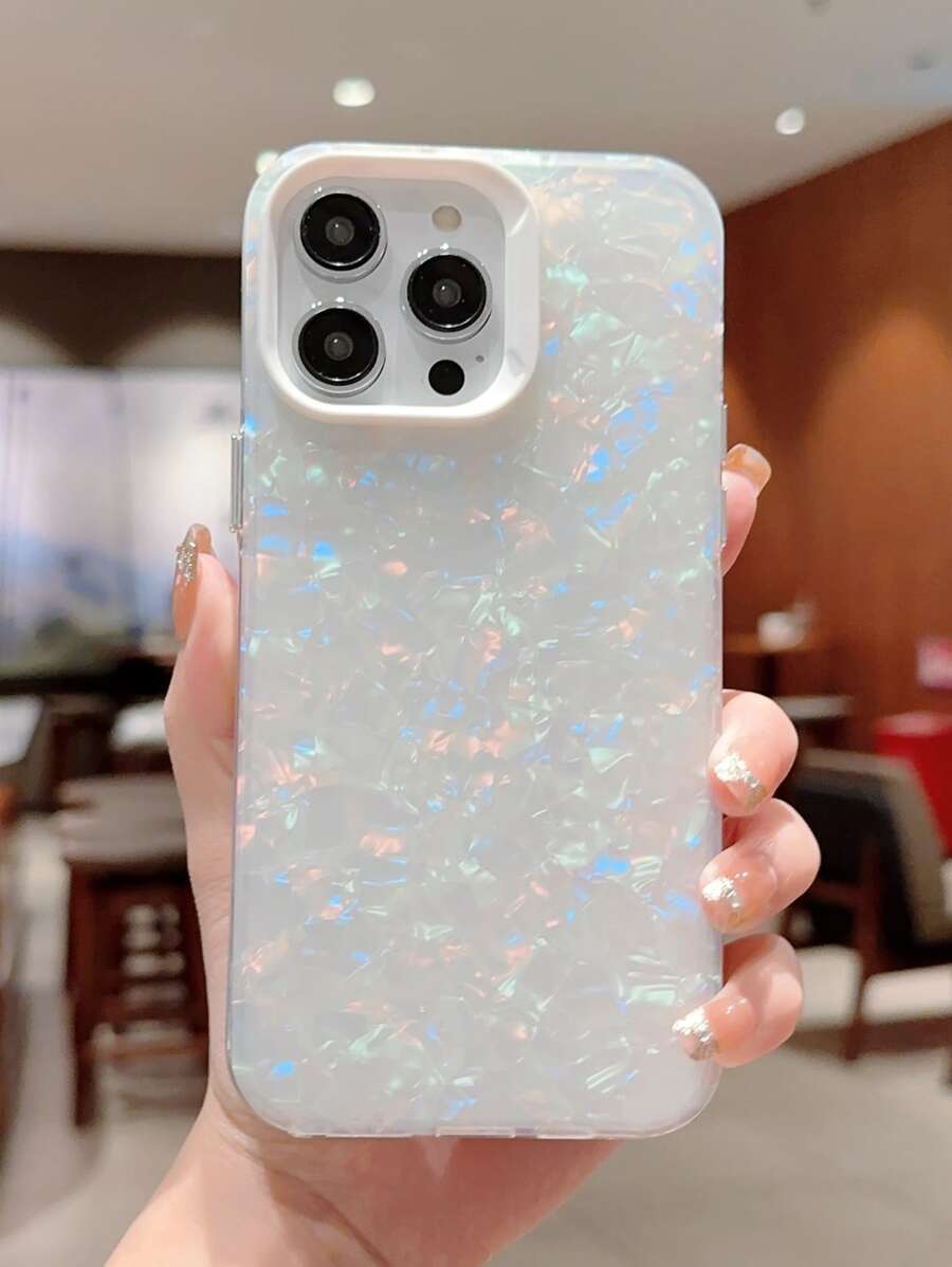 Shell Pattern Phone Case - White - View 1