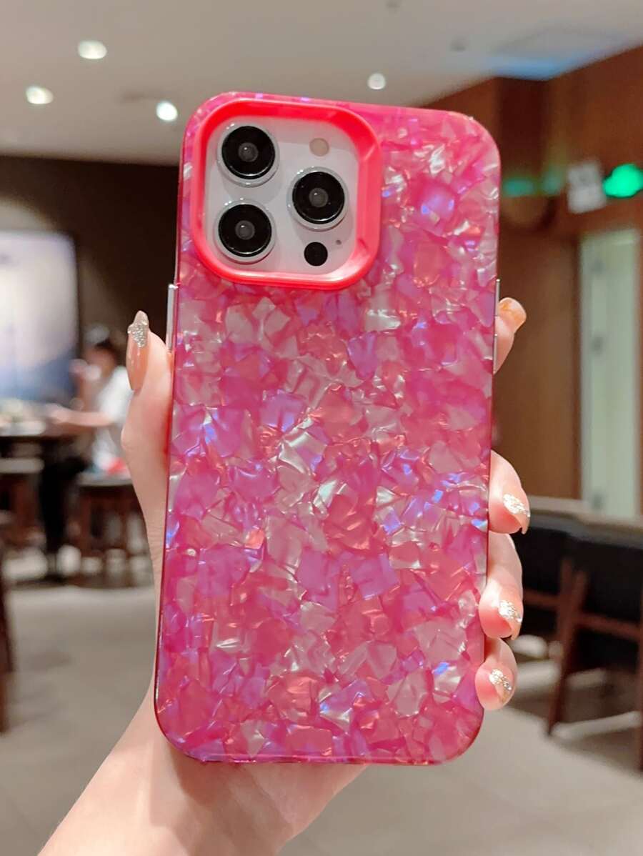 Coque De Téléphone Portable Motif Coquille - Rose vif - Voir 1