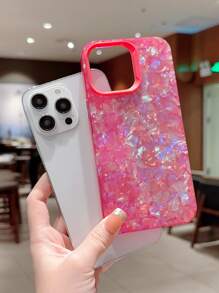Coque De Téléphone Portable Motif Coquille - Rose vif - Voir 4