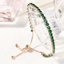 Fashionable Green Crystal Bracelet