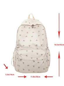 Mochilas Fashion para Mujer Liso - Beis - Ver 2
