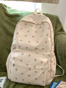 Mochilas Fashion para Mujer Liso - Beis - Ver 5