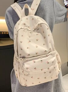 Mochilas Fashion para Mujer Liso - Beis - Ver 1