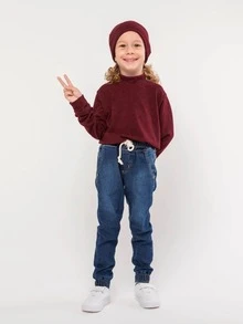 Young Boys Sweaters - Màu Đỏ Sâu - Xem 2