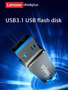 Lenovo USB 3.1 Flashlaufwerk, USB Memory Stick Thumb Drive mit Hochgeschwindigkeit, externer USB Speicherstick kompatibel - Grau - Übersicht 5