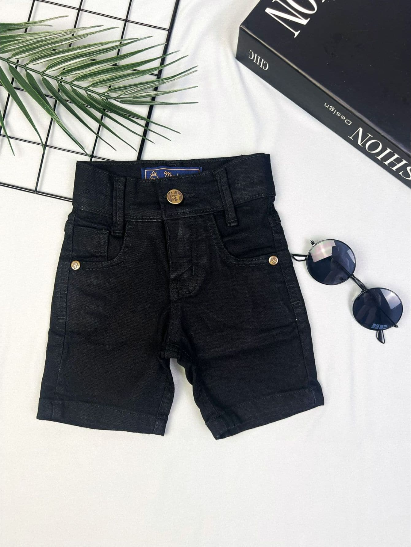 Young Boys Denim Shorts - màu đen - Xem 1