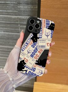 Чохол для телефону з мультяшним кітовим візерунком - Різнокольоровий - Переглянути 4