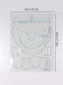 16入組矽膠額頭抗皺貼片,臉部、頸部、下巴和胸部適用 - 無色 - 查看 2