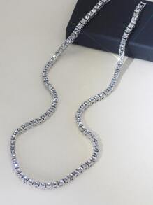 1pc Men's Rhinestone Alloy Necklace Pendant With Full Set Diamonds