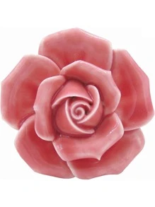 1 gói Gốm Hoa Vintage Hoa Hồng Tủ Quần Áo Tủ Bếp Deawer Núm Tay Cầm Trang Trí Kéo Ốc Vít (Hồng Đỏ trắng Tím Vàng) - Màu Hoa hồng đỏ - Xem 6