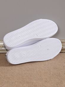 Spring Autumn New Women's Shoes, Korean Style Lace Up Flat Sneakers For Sports And Casual - White - View 6