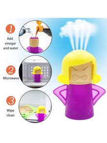 1pc Angry Mama Microwave Cleaner & Deodorizer - Purple - View 1