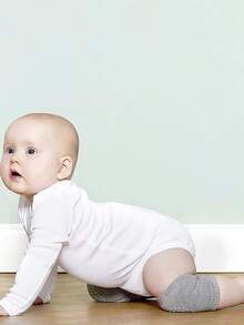 5對中性嬰兒爬行防滑護膝，保護爬行時的嬰兒膝蓋 - 彩色 - 查看 4