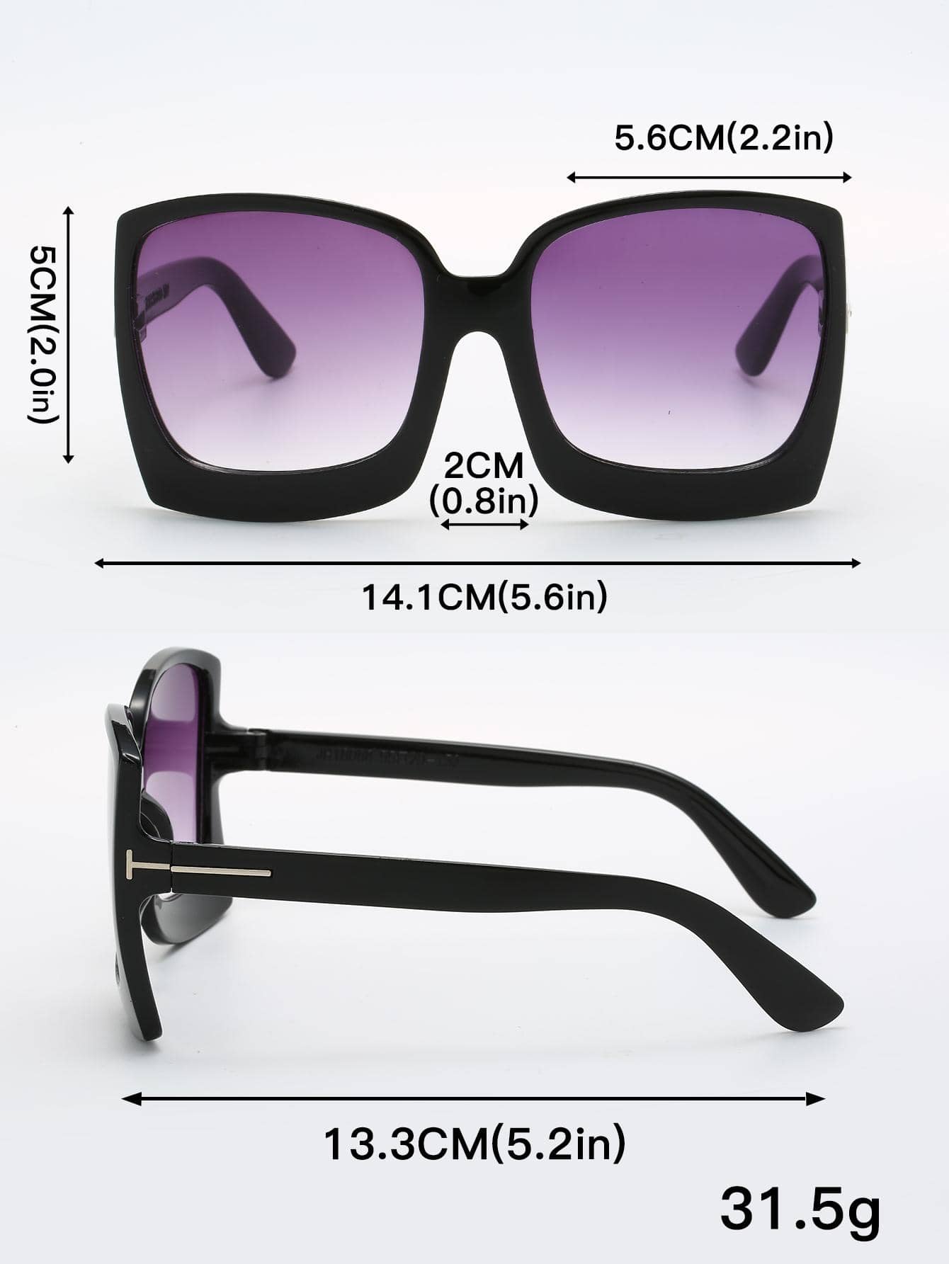 European And American Fashion Oversized Retro Fashion Glasses, Vintage