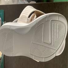 新品到貨女士休閒家居拖鞋帶厚鞋底和水鑽裝飾用品 - 白色 - 查看 7